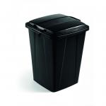 Durable Durabin Slim Bin for Recycling Waste 90 Litre Capacity 515x485x605mm Black Ref 1800474221 273648