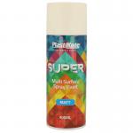 PlastiKote SUPER Spray Paint WHITE 400ml Gloss Finish 275933