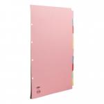 Concord Subject Dividers 10-Part Multipunched 160gsm Portrait A3 Assorted Ref 70299J2 276295