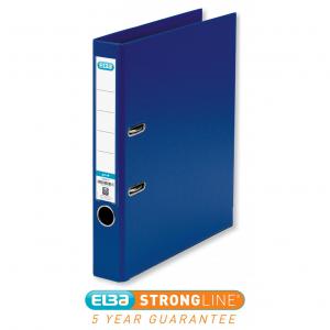 Elba Mini Lever Arch File PP 50mm Spine A4 Blue Ref 100025925 Pack 10