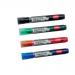 Nobo Marker Liquid Ink Dry-wipe W/bd/Flipchart/OHP Bullet Tip 3mm Line Wallet Asstd Ref 1901077 [Pack 6]