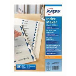 Cheap Stationery Supply of Avery IndexMaker Divider Set Punched 12-Part 01640061.UK 283422 Office Statationery