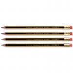 Staedtler 120 Noris Pencil with Eraser PEFC HB Ref 122HBRT [Pack 12] 285806