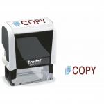 Trodat Office Printy Stamp Self-inking COPY 46x16mm Reinkable Red and Blue Ref 77298 286912