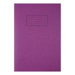 Silvine Exercise Book Ruled and Margin 80 Pages 75gsm A4 Purple Ref EX111 [Pack 10] 28770X
