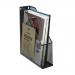 5 Star Office Mesh Magazine Rack Scratch Resistant with Non Marking Rubber Pads A4 Plus Black