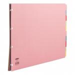 Concord Subject Dividers 10-Part Multipunched 160gsm Landscape A3 Assorted Ref 70499J4 290082