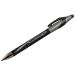 Paper Mate Flexgrip Elite Ball Pen Retractable Medium 1.4mm Tip 1mm Line Black Ref S0767600 [Pack 12]
