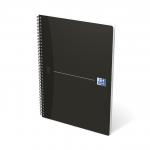 Oxford Office Notebook Wirebound Soft Cover 90gsm Smart Ruled 180pp A4 Black Ref 100102931 [Pack 5] 294100