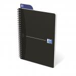 Oxford Office Notebook Wirebound Soft Cover 90gsm Smart Ruled 180pp A5 Black Ref 100103627 [Pack 5] 294118