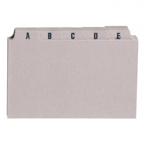 Office Guide Card Set A-Z 5x3in 25 Cards 127x76mm Buff 295780