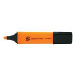 5 Star Office Highlighter Chisel Tip 1-5mm Line Orange [Pack 12] 296271