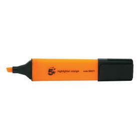 5 Star Office Highlighter Chisel Tip 1-5mm Line Orange Pack of 12 296271