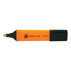 Office Highlighter Chisel Tip 1-5mm Line Orange Pack 12 296271