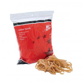 5 Star RubberBands No69 152x6mm 454g Bag