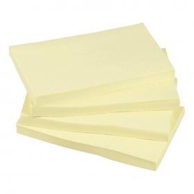 5 Star Office Re-Move Notes Repositionable Pad of 100 Sheets 76x127mm Yellow Pack of 12 296646