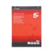 5 Star Office Flipchart Pad Perforated 40 Sheets A1 [Pack 5]