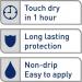 Dulux Quick Dry Satinwood Paint For Wood And Metal - Pure Brilliant White 750ml 297994