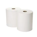 2Work 2-Ply Forecourt Roll 360m White (Pack of 2) 1WH100 2W00132