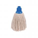 2Work Twine Rough Socket Mop 12oz Blue (Pack of 10) 2W04287 2W04287