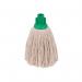 2Work 12oz Twine Rough Socket Mop Green (Pack of 10) 101851 2W04288