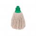 2Work Twine Rough Socket Mop 12oz Green (Pack of 10) 2W04288 2W04288