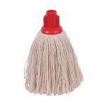 2Work Twine Rough Socket Mop 12oz Red (Pack of 10) 101851R 2W04291