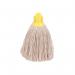 2Work 12oz Twine Rough Socket Mop Yellow (Pack of 10) PJTY1210I 2W04294