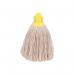2Work Twine Rough Socket Mop 12oz Yellow (Pack of 10) 2W04294 2W04294