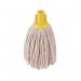 2Work 12oz PY Smooth Socket Mop Yellow (Pack of 10) 2W04302 2W04302