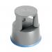 2Work Plastic Step Stool with Non-Slip Rubber Base 430mm Light Grey T7/Light Grey 2W04997 2W04997