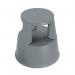 2Work Plastic Step Stool with Non-Slip Rubber Base 430mm Dark Grey T7Dark Grey 2W04998 2W04998