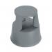 2Work Plastic Step Stool with Non-Slip Rubber Base 430mm Dark Grey 2W04998 2W04998