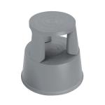 2Work Plastic Step Stool with Non-Slip Rubber Base 430mm Dark Grey T7/Dark Grey 2W04998 2W04998