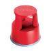 2Work Plastic Step Stool with Non-Slip Rubber Base 430mm Red 2W04999 2W04999