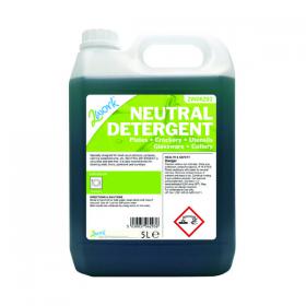 2Work Dishwashing Neutral Detergent 5 Litre 2W06293 2W06293