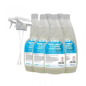 2Work Cleaner Sanitiser Perfumed Trigger Spray 750ml (Pack of 6) 2W07254 2W07254