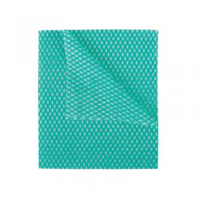 2Work Economy Cloth 420x350mm Green (Pack of 50) 2W08169 2W08169