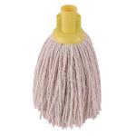 2Work PY Smooth Socket Mop 14oz Yellow (Pack of 10) 103178Y 2W08243