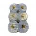 2Work 2-Ply Embossed Centrefeed Roll 50m Blue (Pack of 6) 2W10167 2W10167