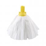 2Work Big White Mop Head Yellow Pack of 10 2W10495 2W10495