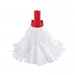 2Work Big White Mop Head Red Pack of 10 2W10499 2W10499