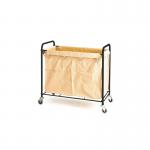 2Work Rectangular Laundry Trolley 920x560x880mm 2W10763 2W10763
