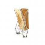 2Work Mobile Folding Laundry Trolley 685x590x1030mm 2W10764 2W10764