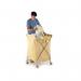 2Work Mobile Folding Laundry Trolley 685x590x1030mm 2W10764 2W10764
