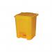 2Work Pedal Bin 30 Litre Yellow 2W10777 2W10777