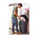 2Work Wheelie Bin with Foot Pedal 70 Litre Dark Grey 2W10783 2W10783
