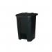 2Work Pedal Bin 80 Litre 410x470x670mm Grey 2W10787 2W10787