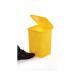 2Work Pedal Bins 15 Litre Yellow Pack of 3 2W10792 2W10792