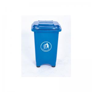 2Work Static Bin with Feet 50 Litre Blue 2W10794 2W10794